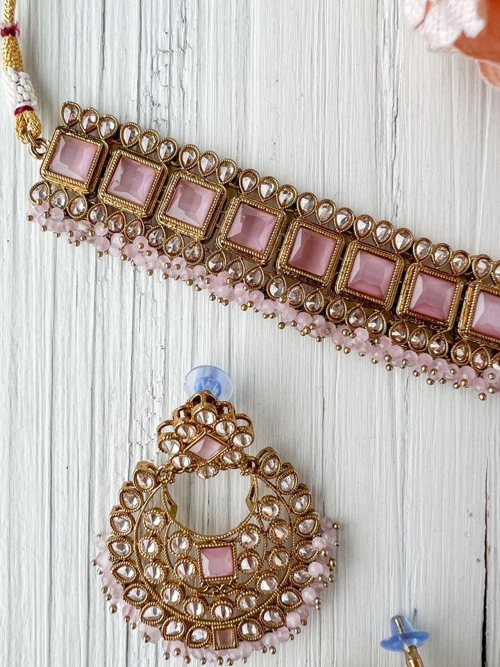 Attract in Pink Necklace Sets THE KUNDAN SHOP 