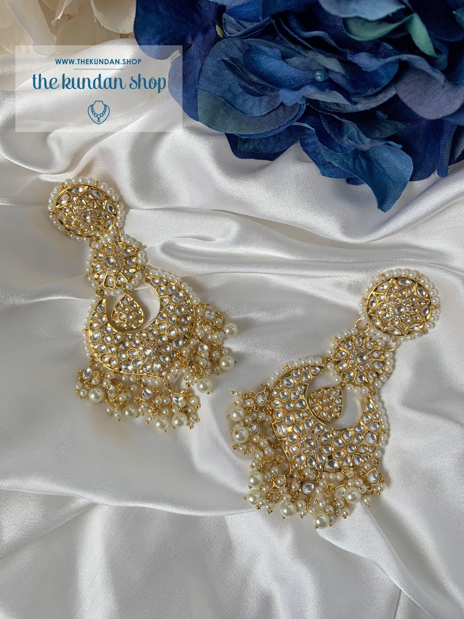 Glorious in Kundan Earrings THE KUNDAN SHOP 