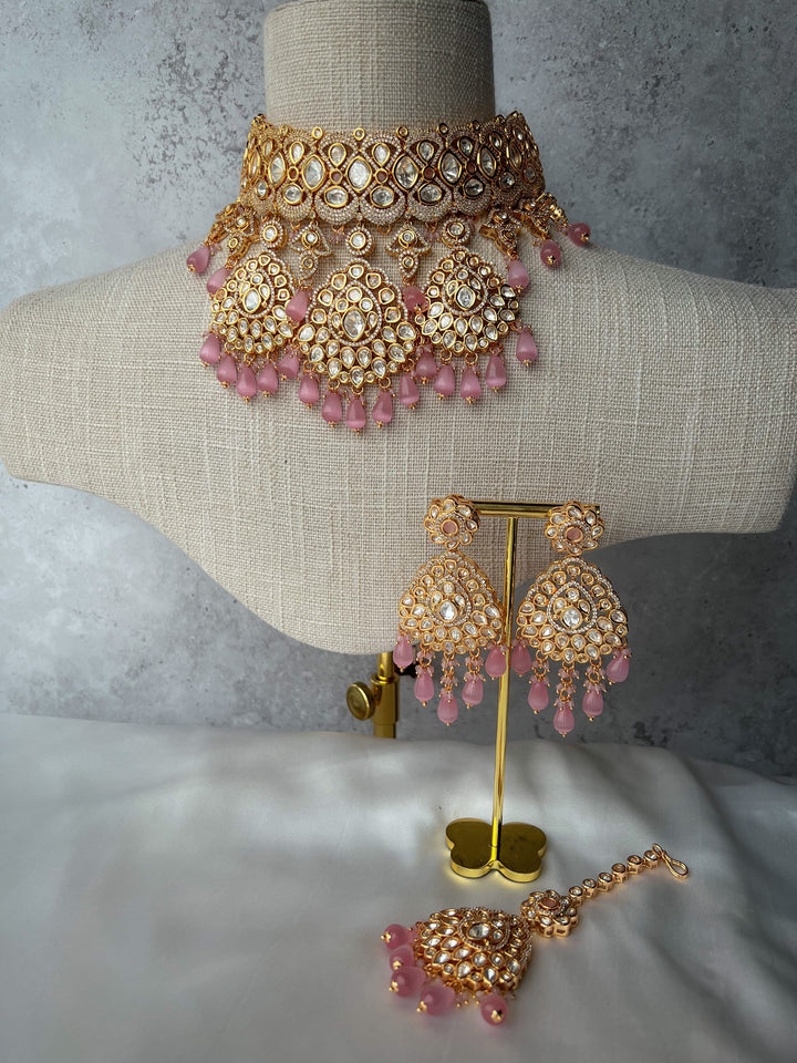 Romance in Pink Necklace Sets THE KUNDAN SHOP 