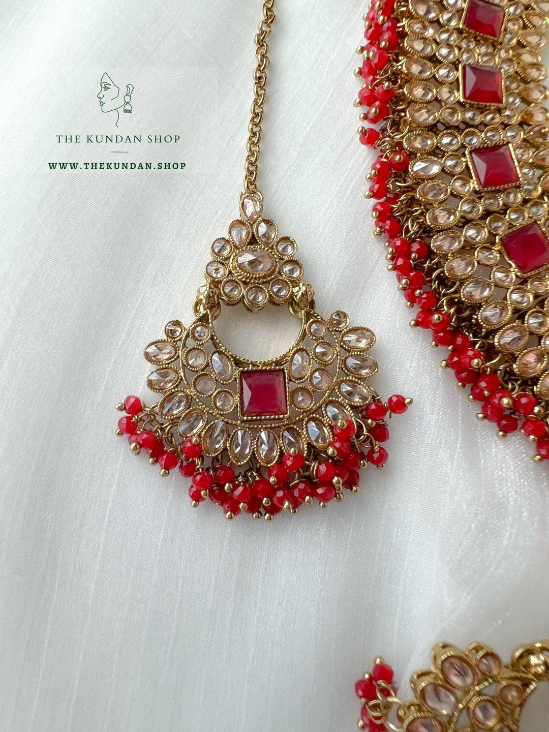 Lucky in Ruby Necklace Sets THE KUNDAN SHOP 
