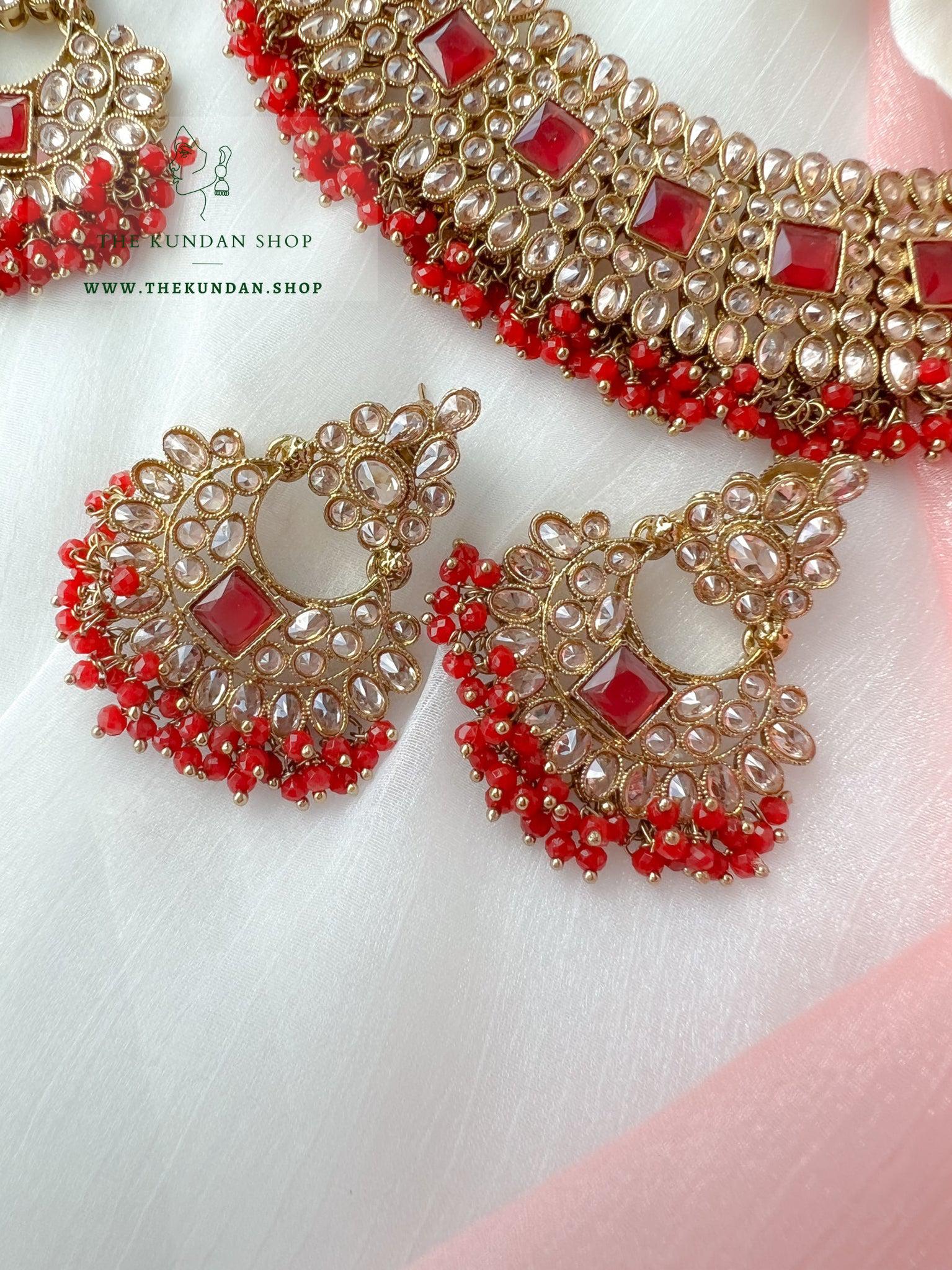 Lucky in Ruby Necklace Sets THE KUNDAN SHOP 